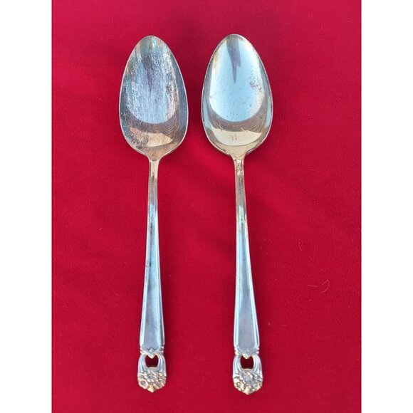 Vintage Rogers "Eternally Yours" Silverplate Serving & Sugar Spoons Set - Picture 2 of 4